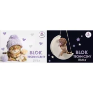 Szkolne artykuły papiernicze - Beniamin Blok techniczny A4 The Sweet Pets biały 10 kartek - miniaturka - grafika 1