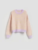 Swetry damskie - Reserved - Sweter w paski - wielobarwny - miniaturka - grafika 1