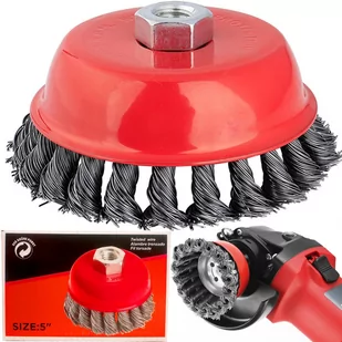 Szczotka Na Wiertarkę Wkrętarkę Druciana 125Mm Xxl - Akcesoria do elektronarzędzi - miniaturka - grafika 1