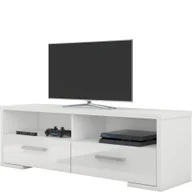 Szafki RTV - Szafka RTV Roma MebloCross Biały Mat / Biały Połysk - miniaturka - grafika 1