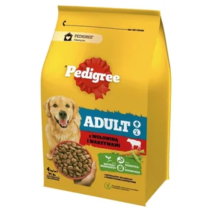 Pedigree Adult Sucha karma dla dorosłych psów z wołowiną i warzywami 4 kg - Sucha karma dla psów - miniaturka - grafika 1