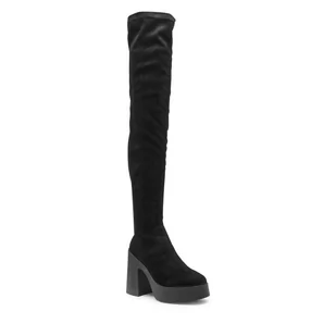 Muszkieterki ALTERCORE - Daphne Faux Suede Black - Kozaki damskie - miniaturka - grafika 1