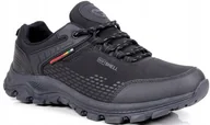 Półbuty męskie - PÓŁBUTY MĘSKIE TREKKINGI SOFTSHELL SPORTOWE CZARNE ŁADNE ZOBACZ - miniaturka - grafika 1