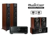 Kino domowe - Yamaha RX-V6A (czarny) + Debut Reference F5 (czarny/drewno) + B6 (czarny/drewno) + C5 (czarny/drewno) - miniaturka - grafika 1