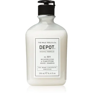 Depot 501 - Nawilżający szampon do brody 250 ml - Kosmetyki i akcesoria do pielęgnacji brody - miniaturka - grafika 1