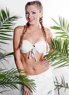 Bielizna sportowa damska - Biustonosz na saunę SAFI w 100% naturalna bawełna Yeye Biały M - miniaturka - grafika 1