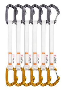 Ekspresy wspinaczkowe Ocun Kestrel QD Bio-Dyn-Ring 15 mm 20 cm 6-pack - orange - Sprzęt wspinaczkowy - miniaturka - grafika 1
