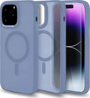 Etui i futerały do telefonów - Hello Case Etui MagSafe do Apple iPhone 15 Pro Jasnoniebieskie, Pancerne SZKŁO 9H - miniaturka - grafika 1