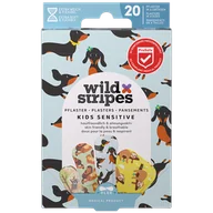 Inne akcesoria do pielęgnacji dzieci - Wild Stripes Kids Sensitive, plastry dla dzieci, Animal, 20 sztuk - miniaturka - grafika 1
