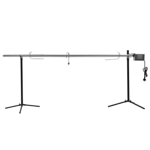 VXL Automatyczny rożen z silnikiem, stal nierdzewna, 207x45x81 cm 426055VLDF - Inne urządzenia gastronomiczne - miniaturka - grafika 1