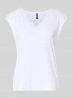 Koszulki i topy damskie - T-shirt o kroju relaxed fit z mieszanki modalu model ‘KAMALA LACE’ - miniaturka - grafika 1