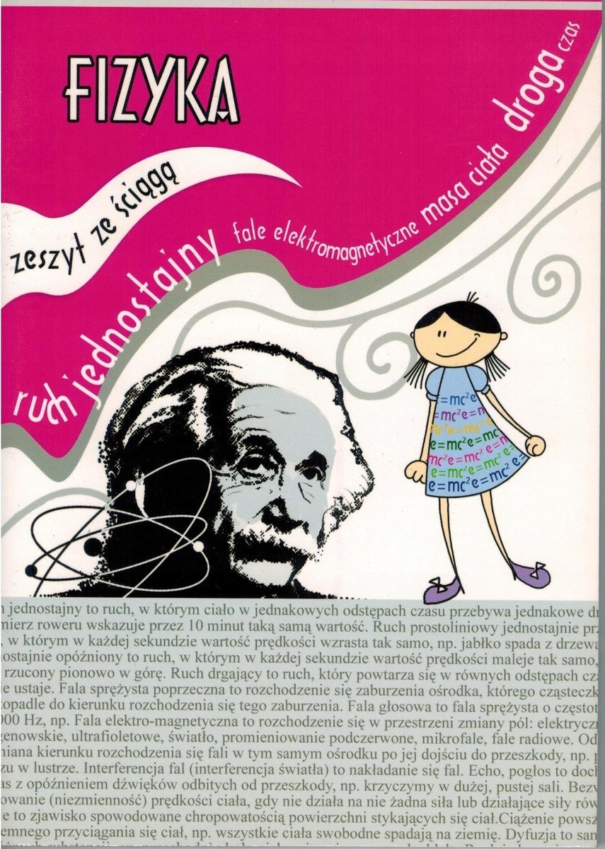 Zeszyt w Kratkę A5 60 kartek FIZYKA - X560-ST5 F798 *