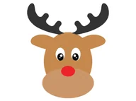 Ozdoby bożonarodzeniowe - Dekoracja dwustronna na święta Bożego Narodzenia Renifer - 36 cm - miniaturka - grafika 1