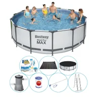 Baseny ogrodowe - Basen z akcesoriami - Bestway Steel Pro MAX 427x122 cm okrągły - miniaturka - grafika 1
