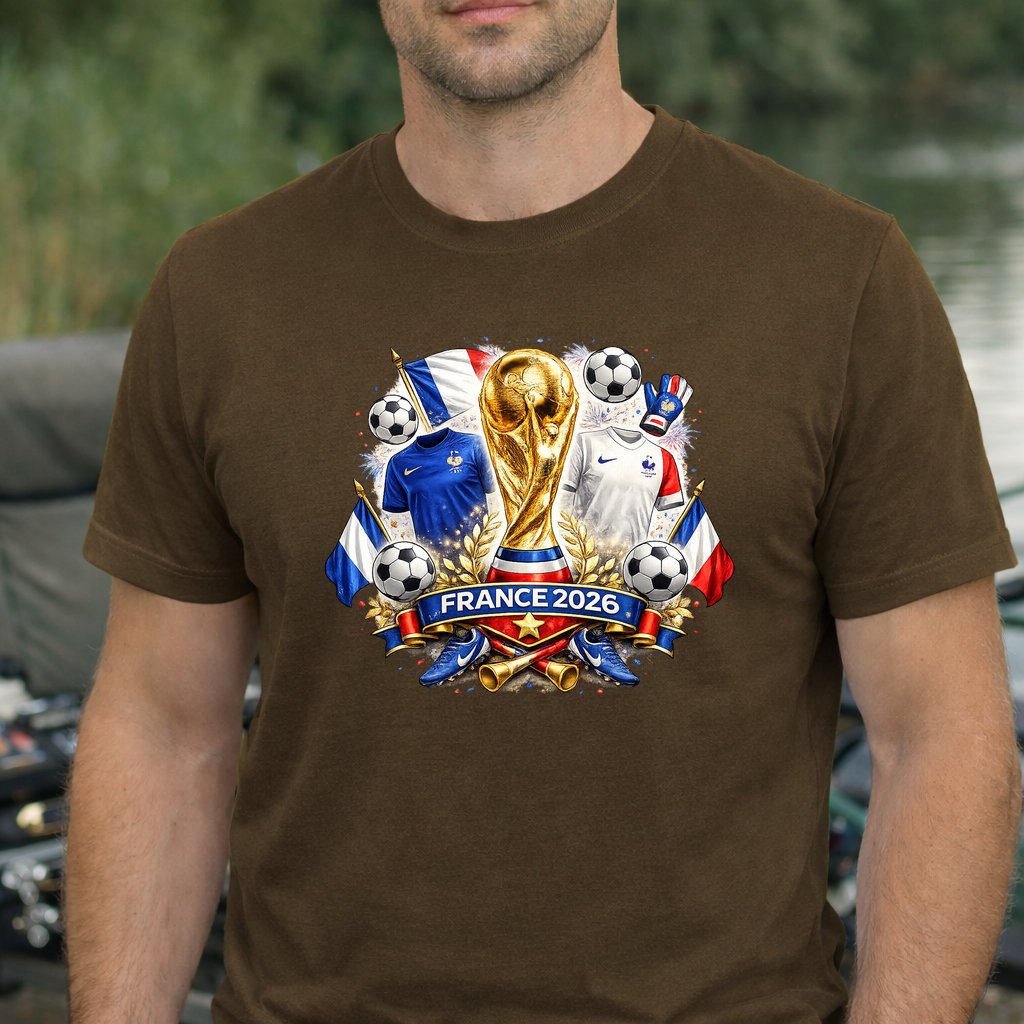 Koszulka WORLD CUP 2026 FRANCJA kolor brązowy rozmiar M