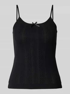 Top na ramiączkach o kroju slim fit z czystej bawełny model ‘MARIE’ - Koszulki i topy damskie - miniaturka - grafika 1