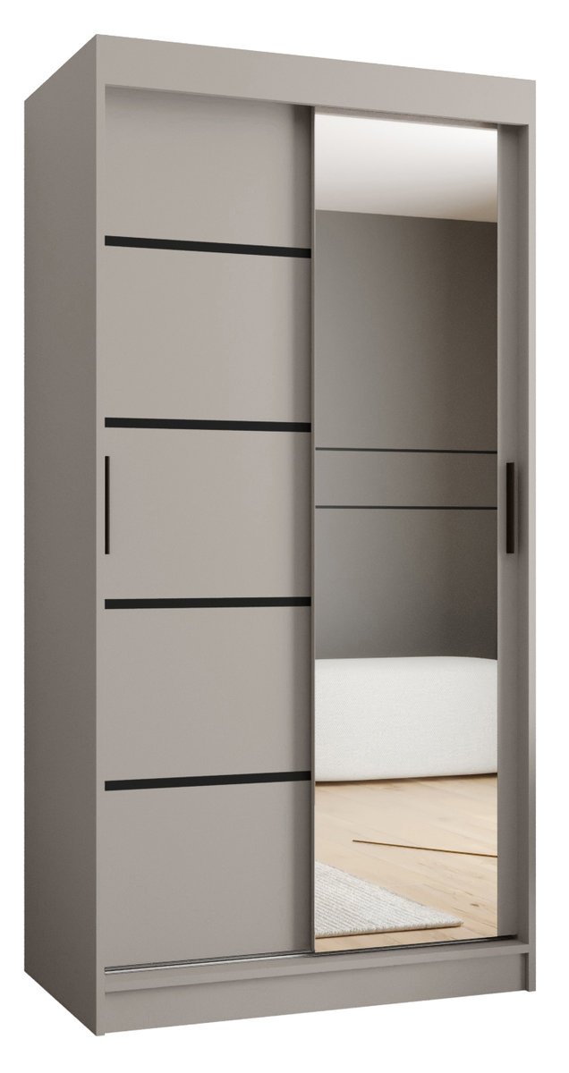 Szafa przesuwna RUBINO V2 100 gł. 62 kaszmir