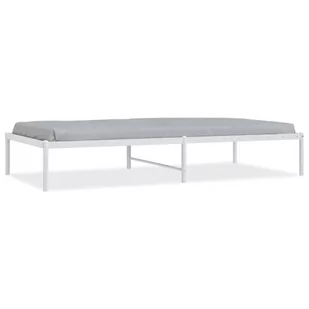 Metalowa rama łóżka, biała, 90x190 cm Lumarko! - Łóżka - miniaturka - grafika 3