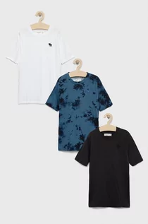 Bluzki dla chłopców - Abercrombie & Fitch t-shirt dziecięcy 3-pack gładki - grafika 1
