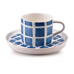 AFFEKDESIGN AFFEKDESIGN NAVY FILIŻANKA ZE SPODKIEM 225 ML PORCELANA HTD6283 12 - Filiżanki - miniaturka - grafika 1