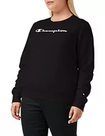 Bluzy damskie - Champion Damska bluza Legacy - Classic Logo Crewneck, czarny, XXL - miniaturka - grafika 1
