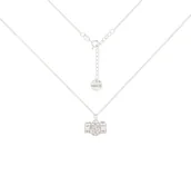 Naszyjniki - Srebrny choker pancerka z aparatem fotograficznym - miniaturka - grafika 1