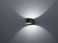 Lampy ścienne - Trio Leuchten Nowoczesna okrągła lampa ścienna czarna mat LED wbudowany - Lacapo - miniaturka - grafika 1