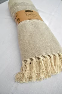 Koc 150 x 200 Bawełniany Boho Aredo 11 Beż - Koce - miniaturka - grafika 3