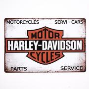 Plakaty - Plakat Tabliczka dekoracyjna metalowa HARLEY-DAVIDSON 1 - miniaturka - grafika 1