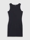 Sukienki - Damska sukienka midi 4F 4FRSS25TDREF188 - czarna - miniaturka - grafika 1