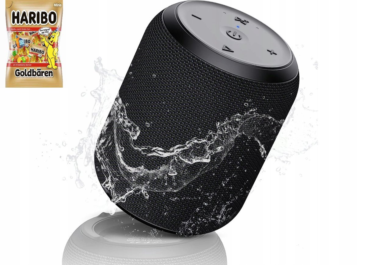 NOTABRICK Głośnik Bluetooth, przenośny, wodoszczelny IPX6