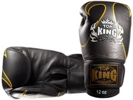 Rękawice bokserskie - Top King Rękawice Bokserskie Tkbgem-01gd Empower Creativity Black Silver - miniaturka - grafika 1