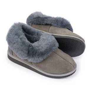 Kapcie damskie bambosze z futerkiem 100% Naturalna Skóra r.40 - Kapcie damskie Kapcie damskie bambosze z futerkiem 100% Naturalna Skóra r.40 - Kapcie damskie - miniaturka - grafika 1