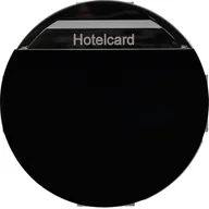 Inne akcesoria elektryczne - Berker R.classic/Serie  1930/Glas Łącznik przekaźnikowy na kartę hotelową, czarny, połysk - miniaturka - grafika 1