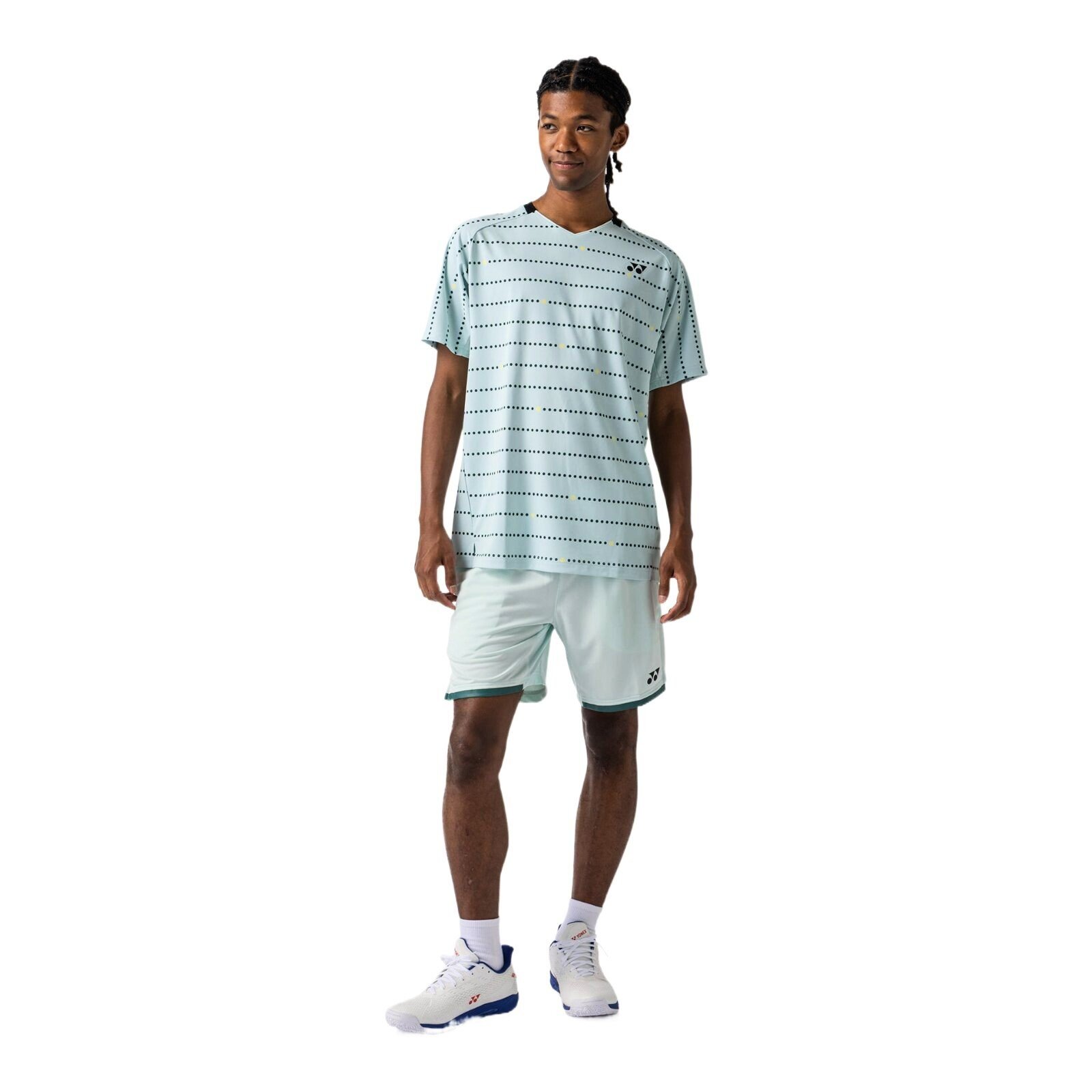 Koszulka męska Yonex Crew Neck Shirt 10710 Ice Blue L
