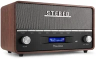 Radioodtwarzacze - Audizio radio stereo z budzikiem Corno DAB+ FM BT szary one size - miniaturka - grafika 1