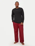 Piżamy męskie - Calvin Klein Underwear Spodnie piżamowe 000NM2781E Czerwony Relaxed Fit - miniaturka - grafika 1