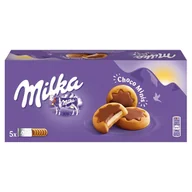Ciastka - Milka Choco Minis Ciastka z czekoladą mleczną z mleka alpejskiego i nadzieniem mlecznym 185 g - miniaturka - grafika 1