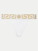 Majtki damskie - Versace Stringi AUD01042 1A10011 Biały - miniaturka - grafika 1