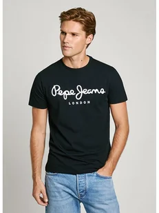 Pepe Jeans Koszulka w kolorze czarnym - Koszulki męskie - miniaturka - grafika 1