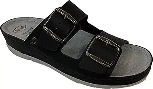 Scholl Aberdeen, sandały damskie, czarne, 41 EU, czarny, 41 EU szerokie - Sandały damskie - miniaturka - grafika 1