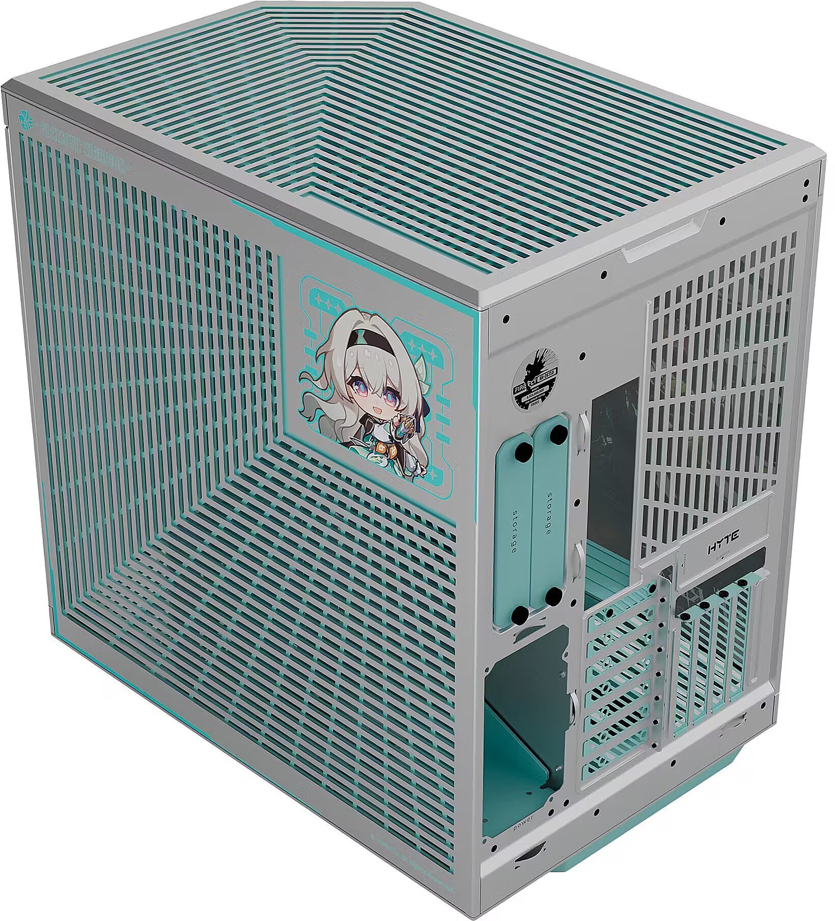 Obudowa Hyte HYTE Y70 Firefly Japan Edition obudowa komputerowa Midi-Tower E-ATX Tempered Glass - srebrny CS-HYTE-Y70-FFLY-JP
