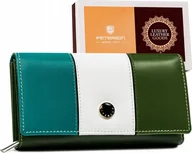 Portfele - Peterson Skórzany portfel damski na zatrzask Peterson NoSize - miniaturka - grafika 1