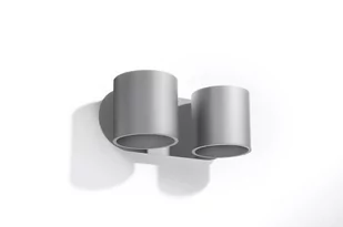 Sollux Lighting Kinkiet ORBIS 2 szary DEEP SPACE - Lampy ścienne - miniaturka - grafika 1