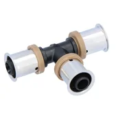 Łączniki, trójniki, kształtki - KAN Trójnik PPSU z pierścieniem zaprasowywanym 16x16x16 therm PRESS 1009257007 K-900500 - miniaturka - grafika 1