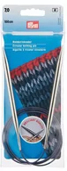 Pasmanteria - PRYM PRYM Circular Knitting Needles Brass 100cm / 7mm Silver - miniaturka - grafika 1