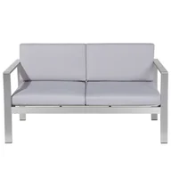 Sofy ogrodowe - Sofa Ogrodowa 2-osobowa Jasnoszara Salerno - miniaturka - grafika 1