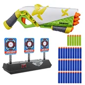 Zabawki militarne - Nerf Roblox Ninja Legends Shadow Sensei F5485 + elektroniczna tarcza + 30 strzałek - miniaturka - grafika 1