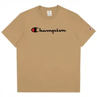 Koszulki męskie - Koszulka męska Champion SS Tee beżowa 220256 MS091 XL - miniaturka - grafika 1