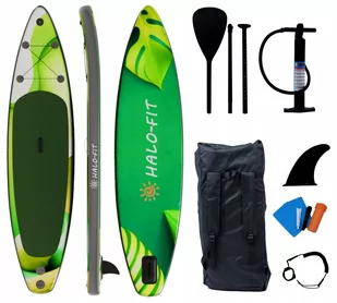 Deska SUP pompowana 335cm do plywania Halo-Fit SUP11 Green + akcesoria - Deski SUP i akcesoria - miniaturka - grafika 1